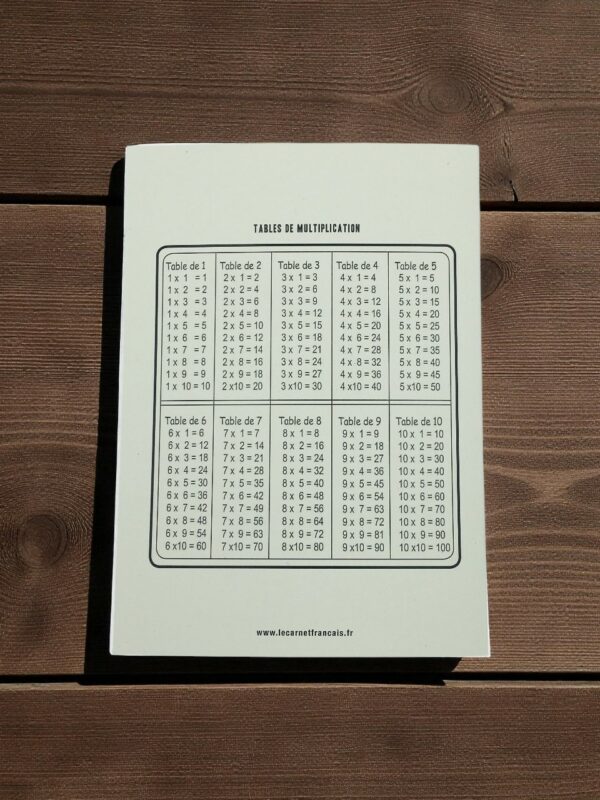 carnet de brouillon table de multiplication carnet de brouillon table de multiplication