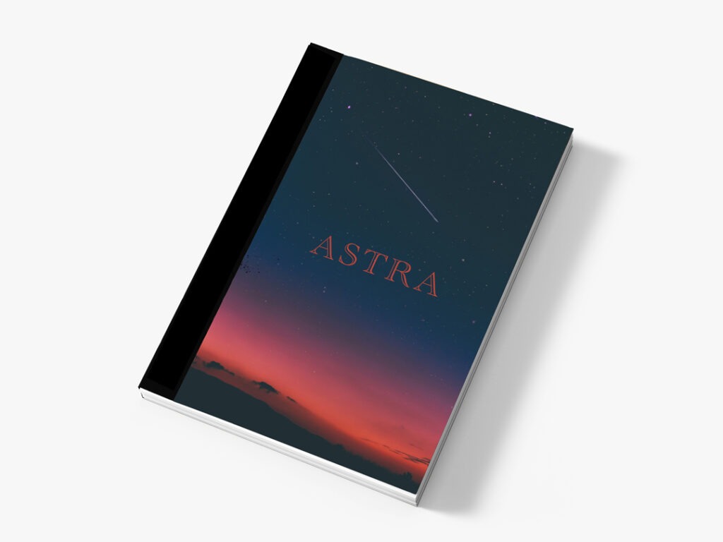 carnet personnalisable toile agrafée astra