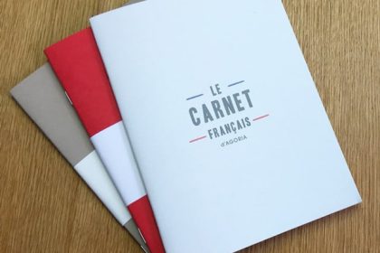 Carnet français colégram avec agrafes