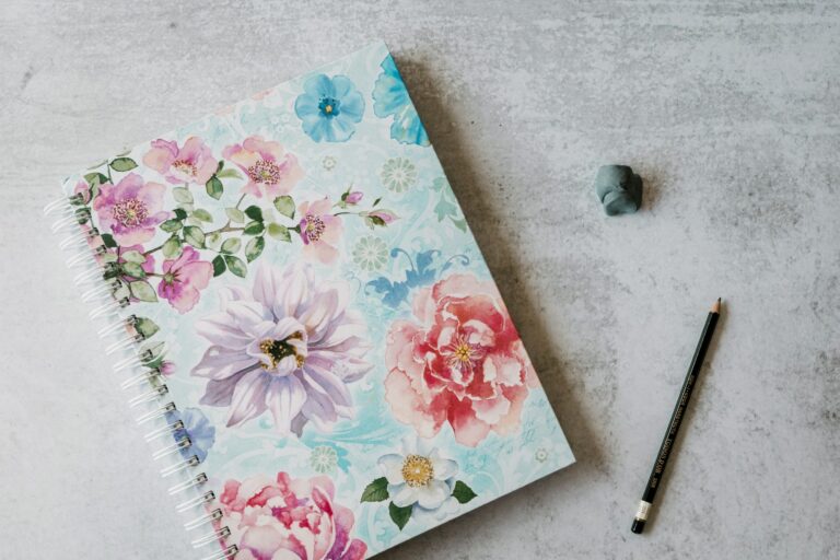 carnet spirale floral