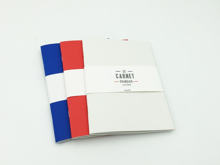 carnets bleu blanc rouge agrafés gamme colégram