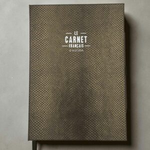 carnet naja couverture or antique