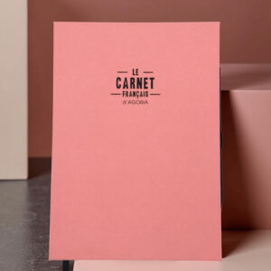 carnet pinky couverture rose toilé