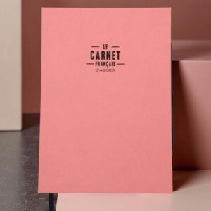 carnet pinky couverture rose toilé