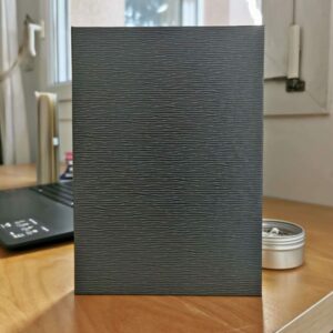 Carnet luminis gris quartz face avant