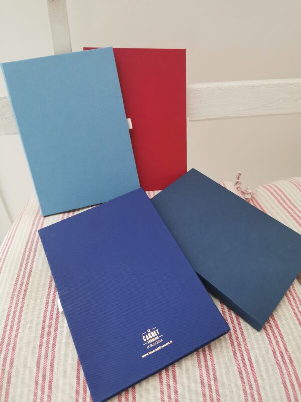 carnet horizon bleu et rouge marque Le Carnet Français