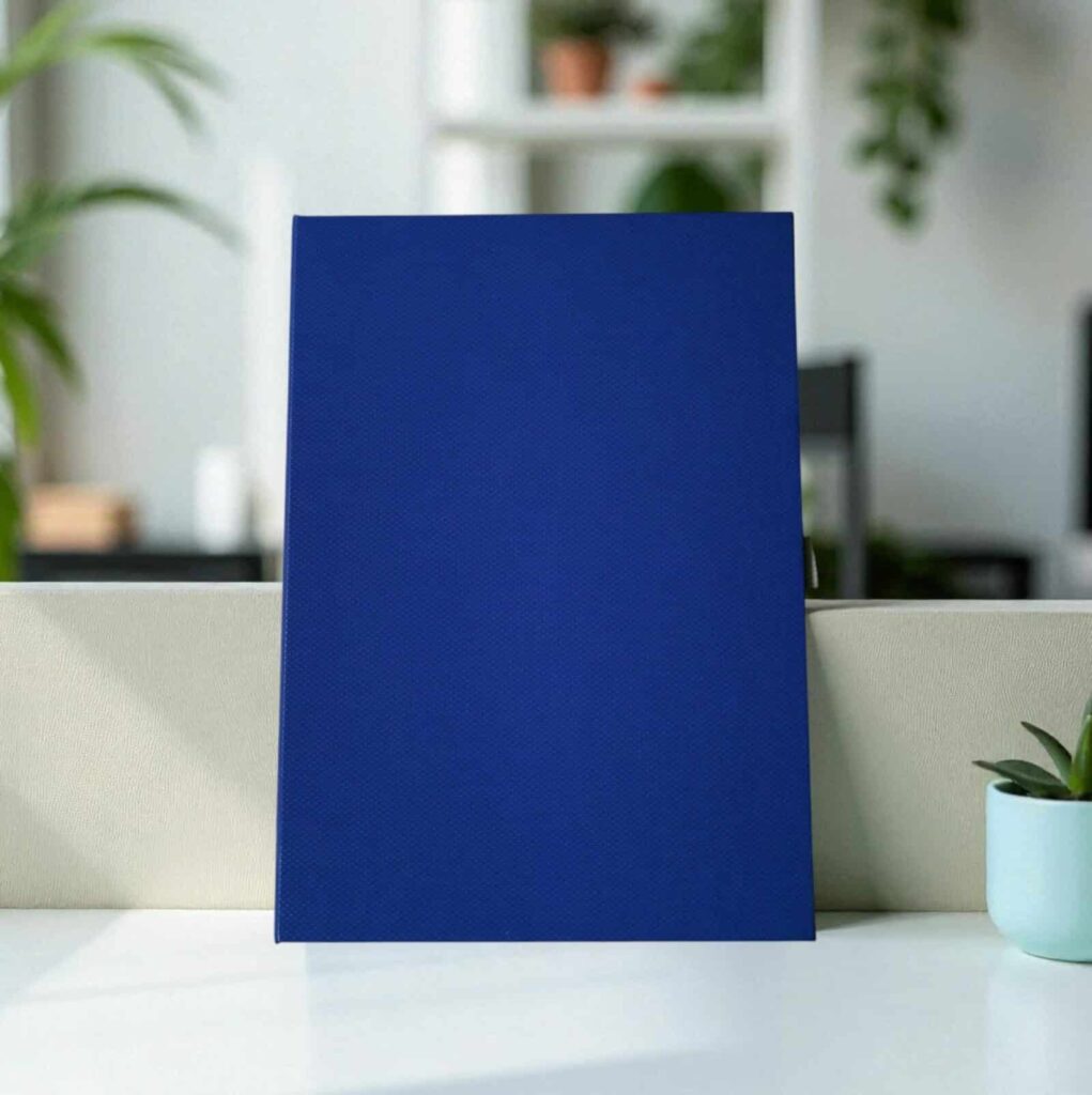 Carnet de notes bleu roi fabriqué en France - Modèle Horizon Le Carnet Français