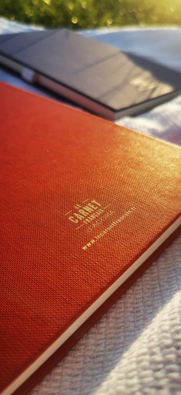 carnet horizon rouge et bleu parc marque Le Carnet Français