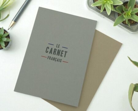 carnet recycle sur bureau marque Le Carnet Français d'Agoria